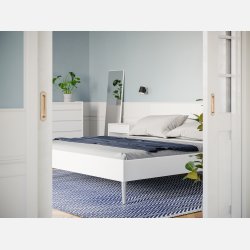 Sengeramme 380 - hvid malet