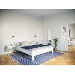 Sengeramme 421 - hvid malet