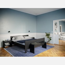 Sengeramme 423 - sort malet