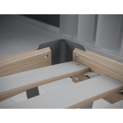 Dobbeltseng 600 - massivt egetr