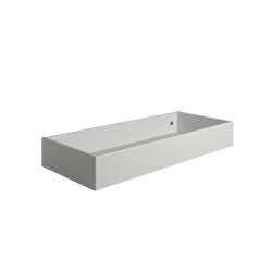 Sengeskuffe hvid malet