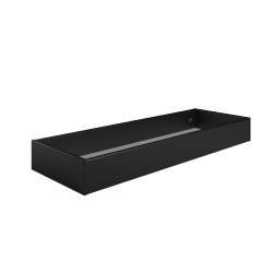 Sengeskuffe sort malet