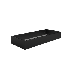 Sengeskuffe sort malet